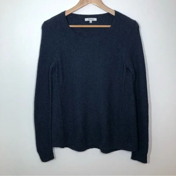 Madewell Blue Riverside Texture Sweater  Size Small‎ - Picture 2 of 6